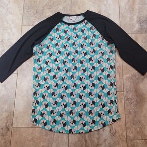 LuLaRoe Frenchie Randy Top M